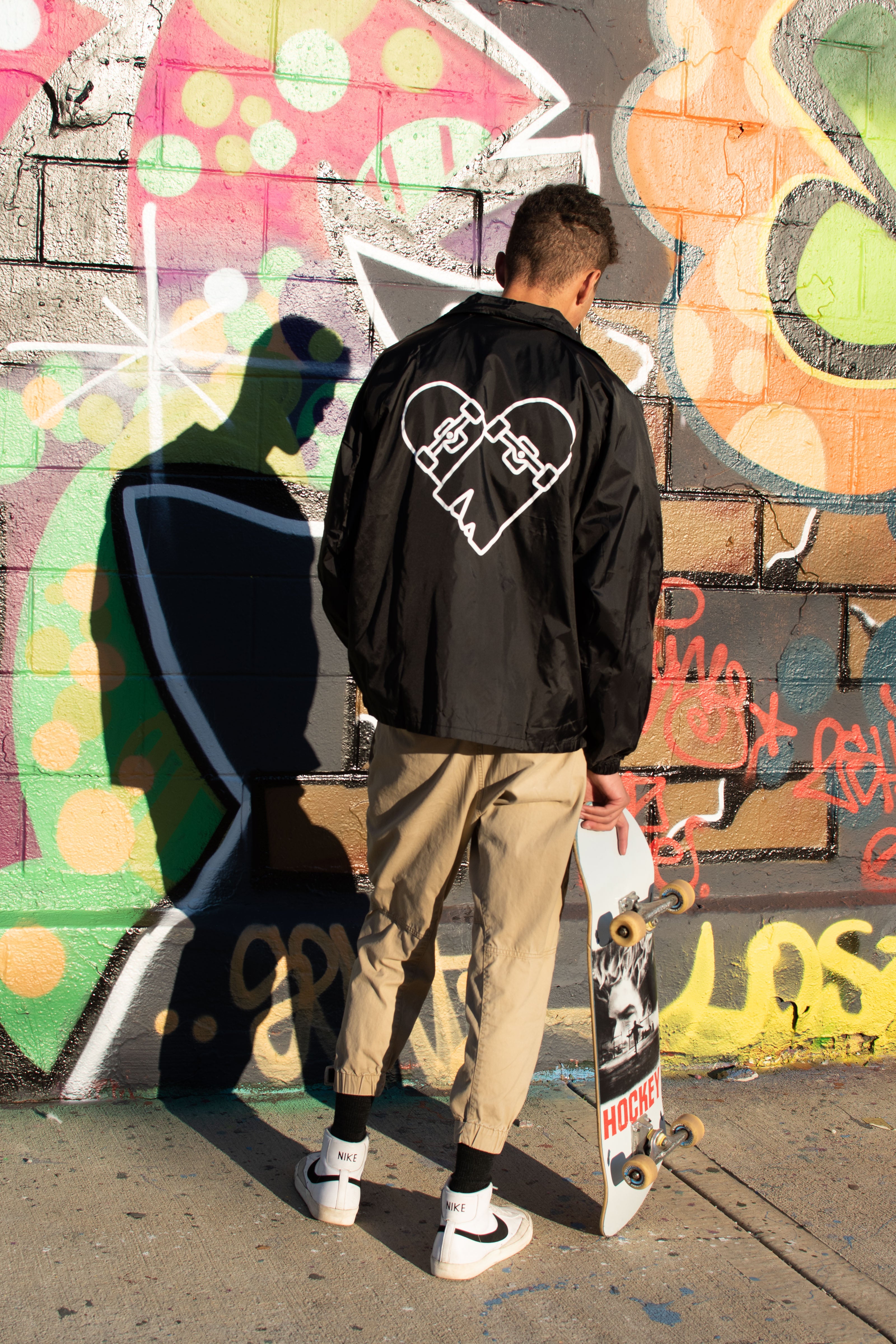 broken heart windbreaker | Arrow Skate Co