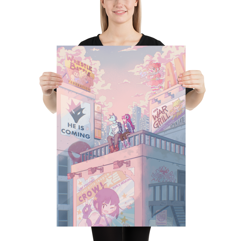 Crow and wolf poster super eyepatch wolf