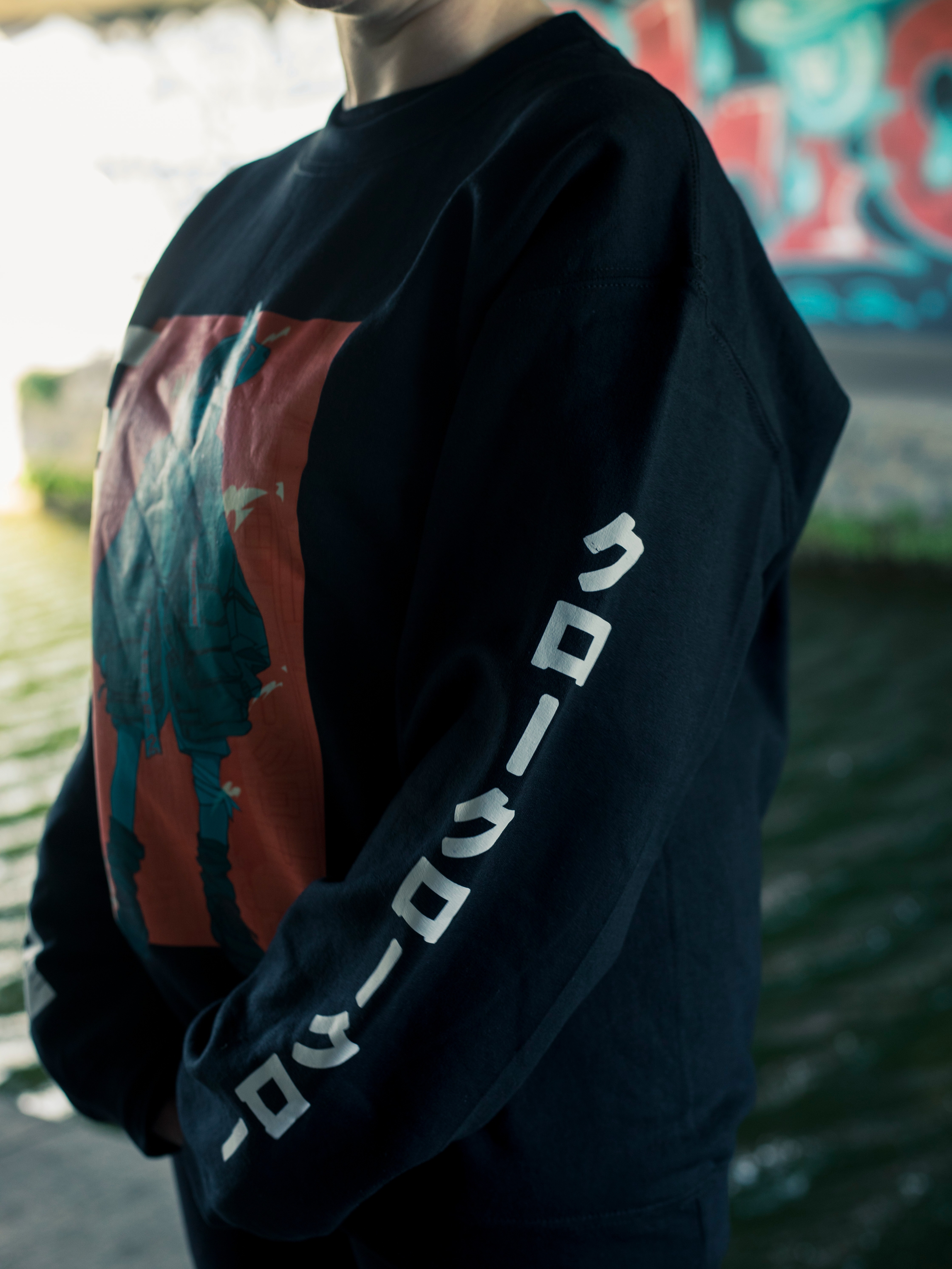 Crow Long Sleeve Sweater | Super Eyepatch Wolf