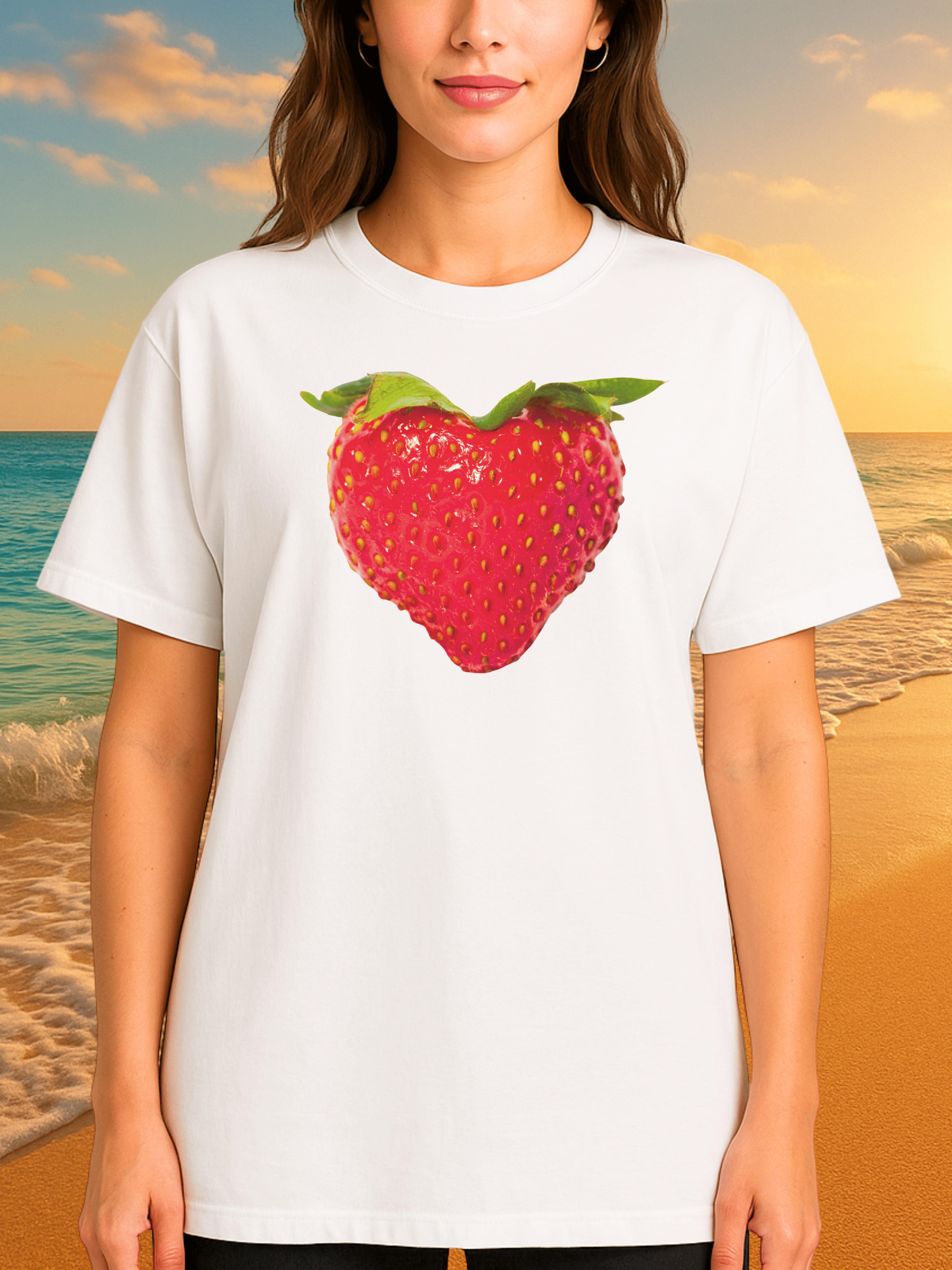 Strawberry Heart T-Shirt | Viral Bop