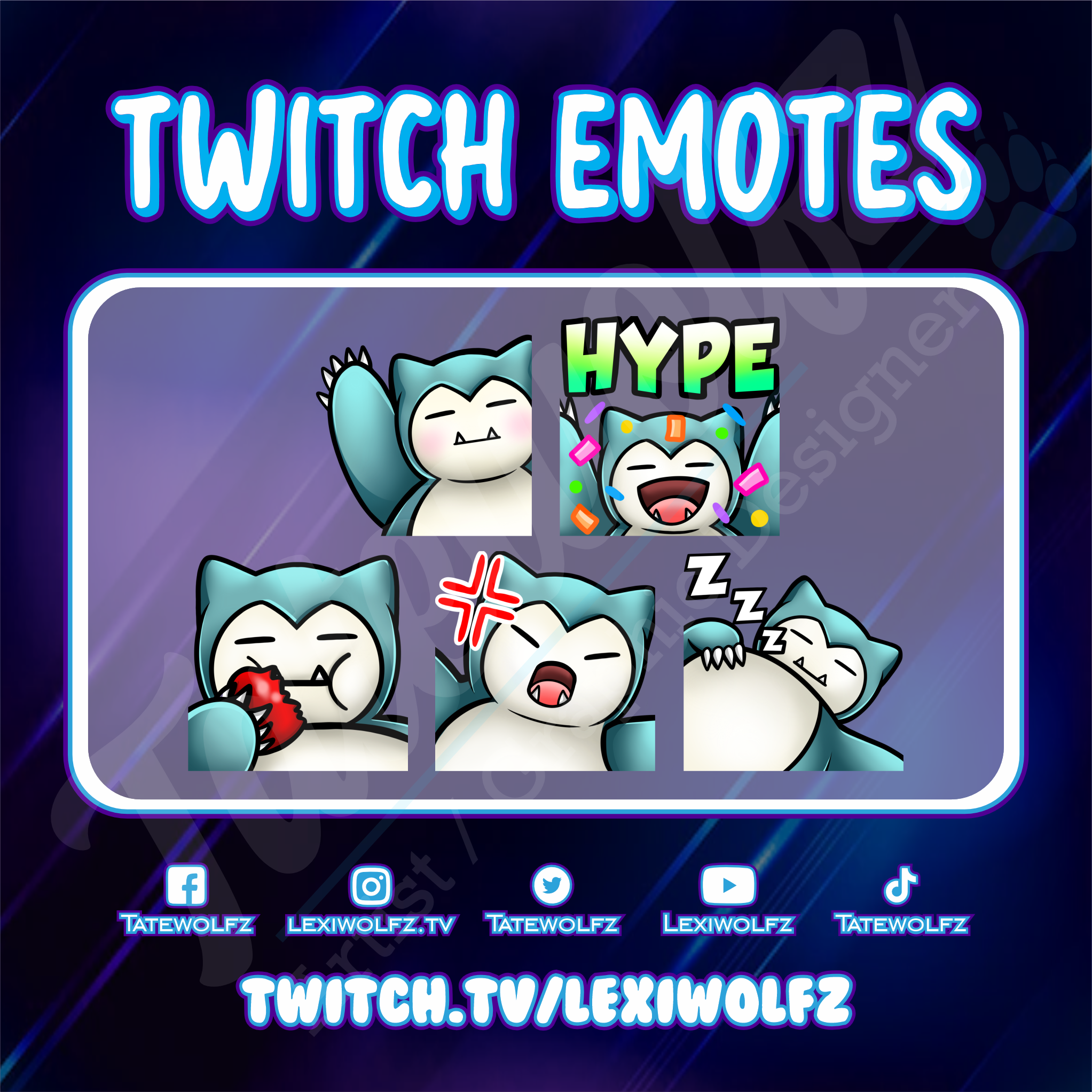 ArtStation - Twitch emotes pokemon onix love