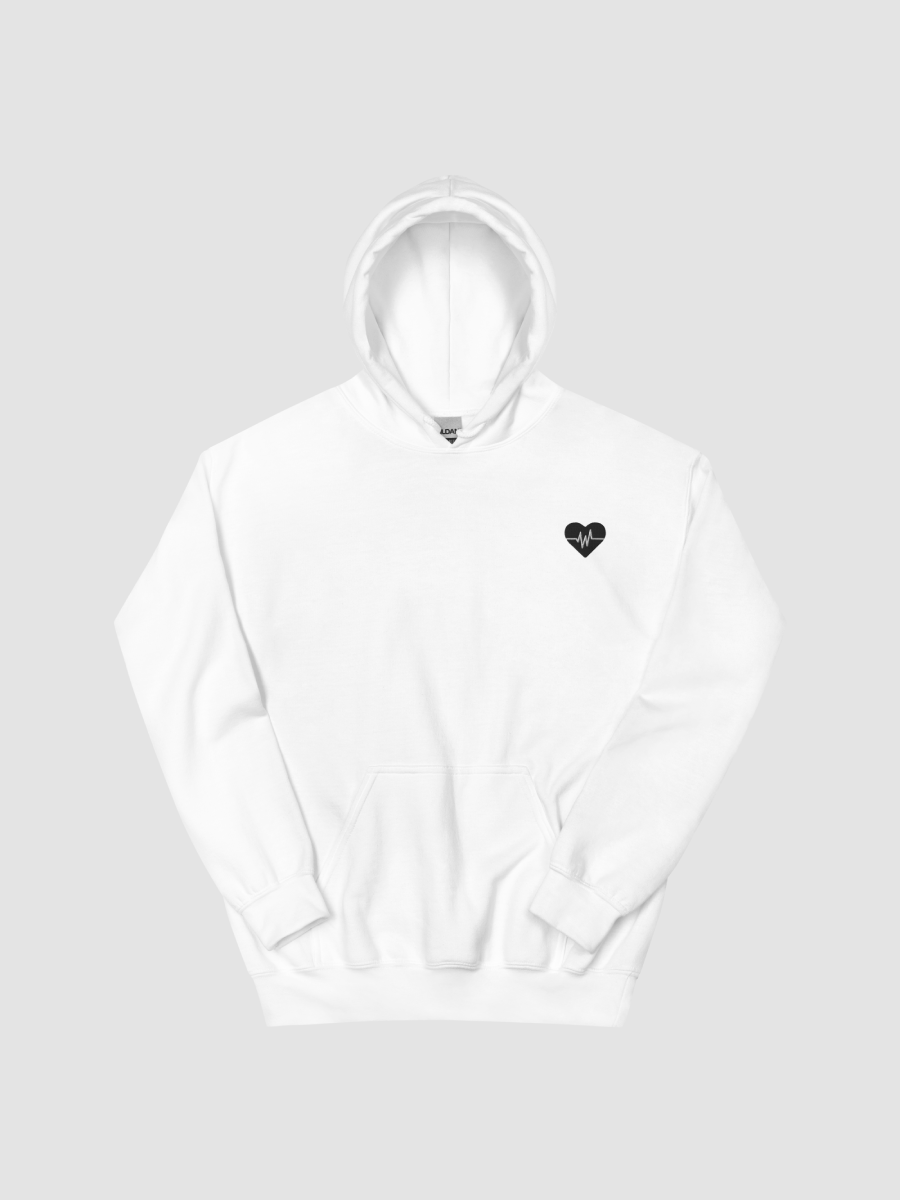 Stick to the Plan Embroidered Hoodie White | wildez collection