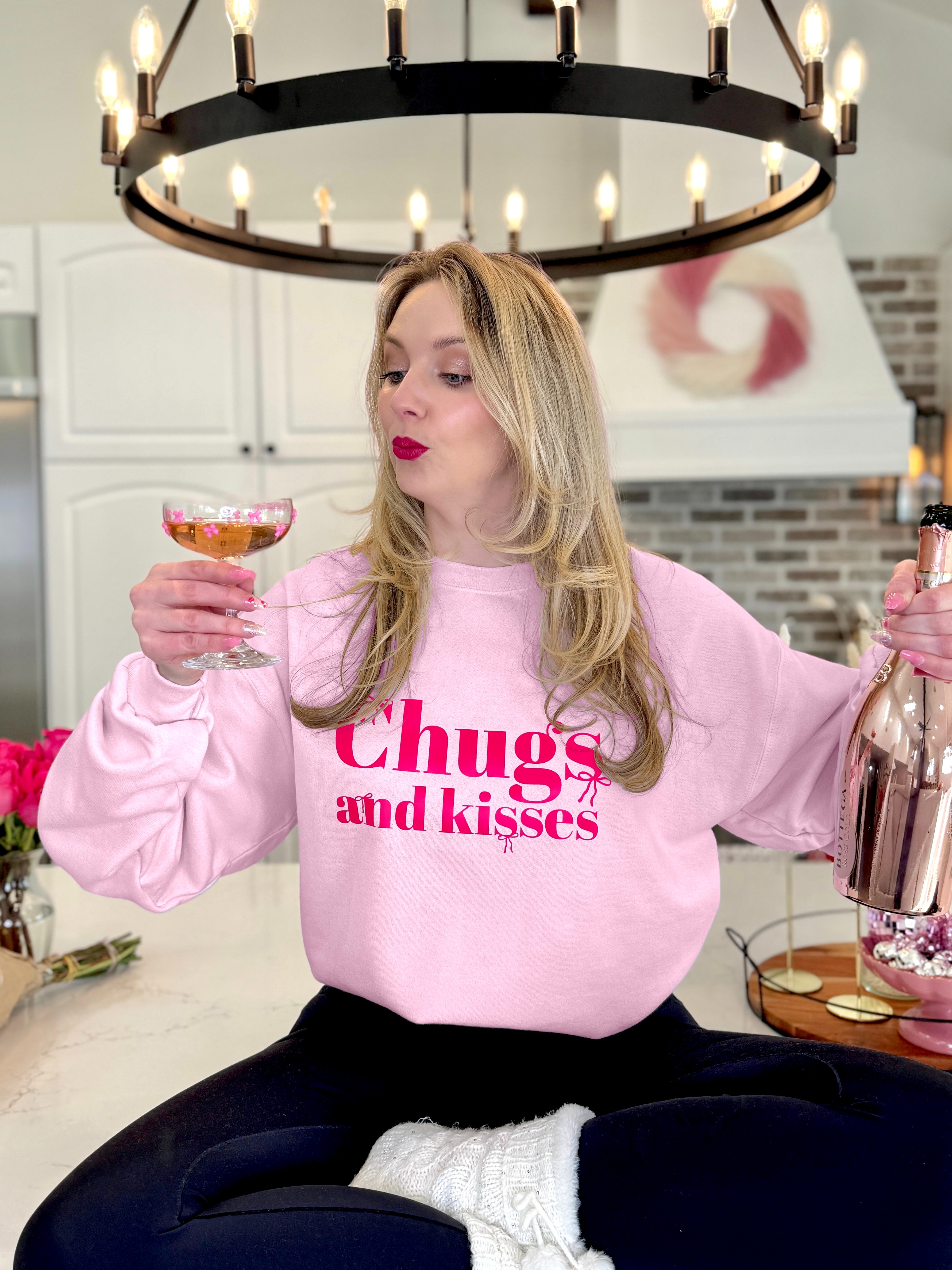 Chugs and Kisses Sweatshirt | Seltzpert® by Loryn Powell