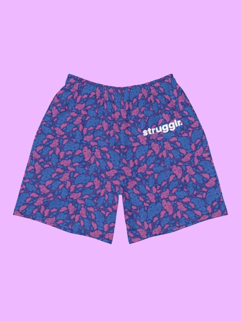 Blue Multicolor Shorts | Strugglr