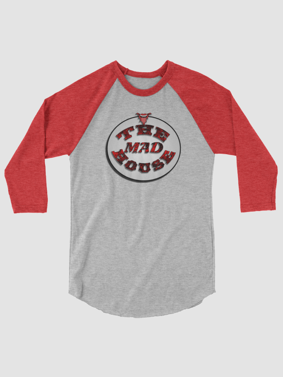 Mad House Unisex 3/4 Sleeve Raglan Shirt - Tultex 245 -1 | NLMP