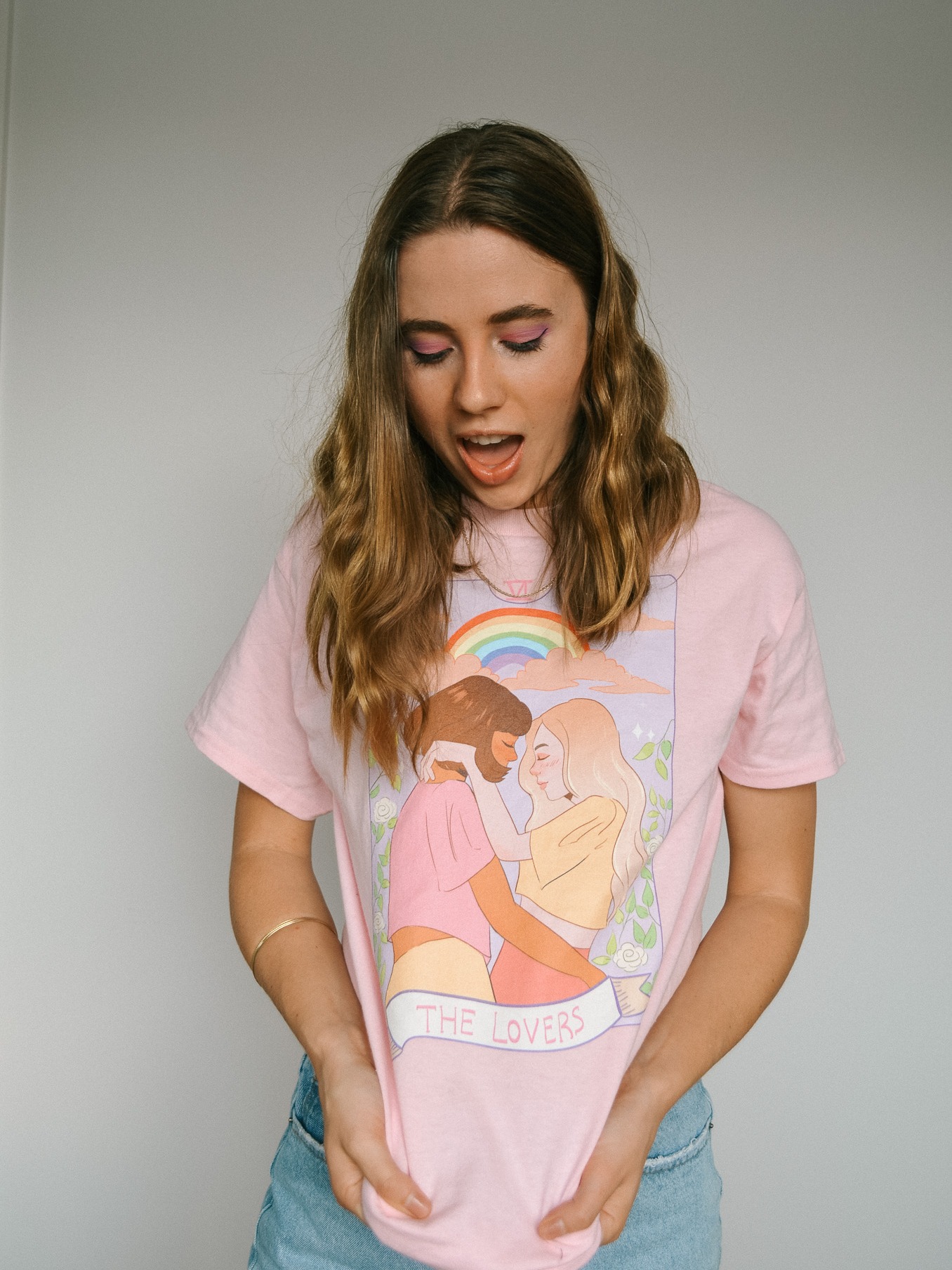 The Lovers Tee (Pink) | Lauren Elloise — Official Merch