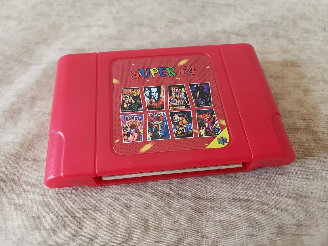 Super 64 Retro N64 Game Cart 590 in Nintendo Cartridge USA/EUR/Japan  Video Gaming