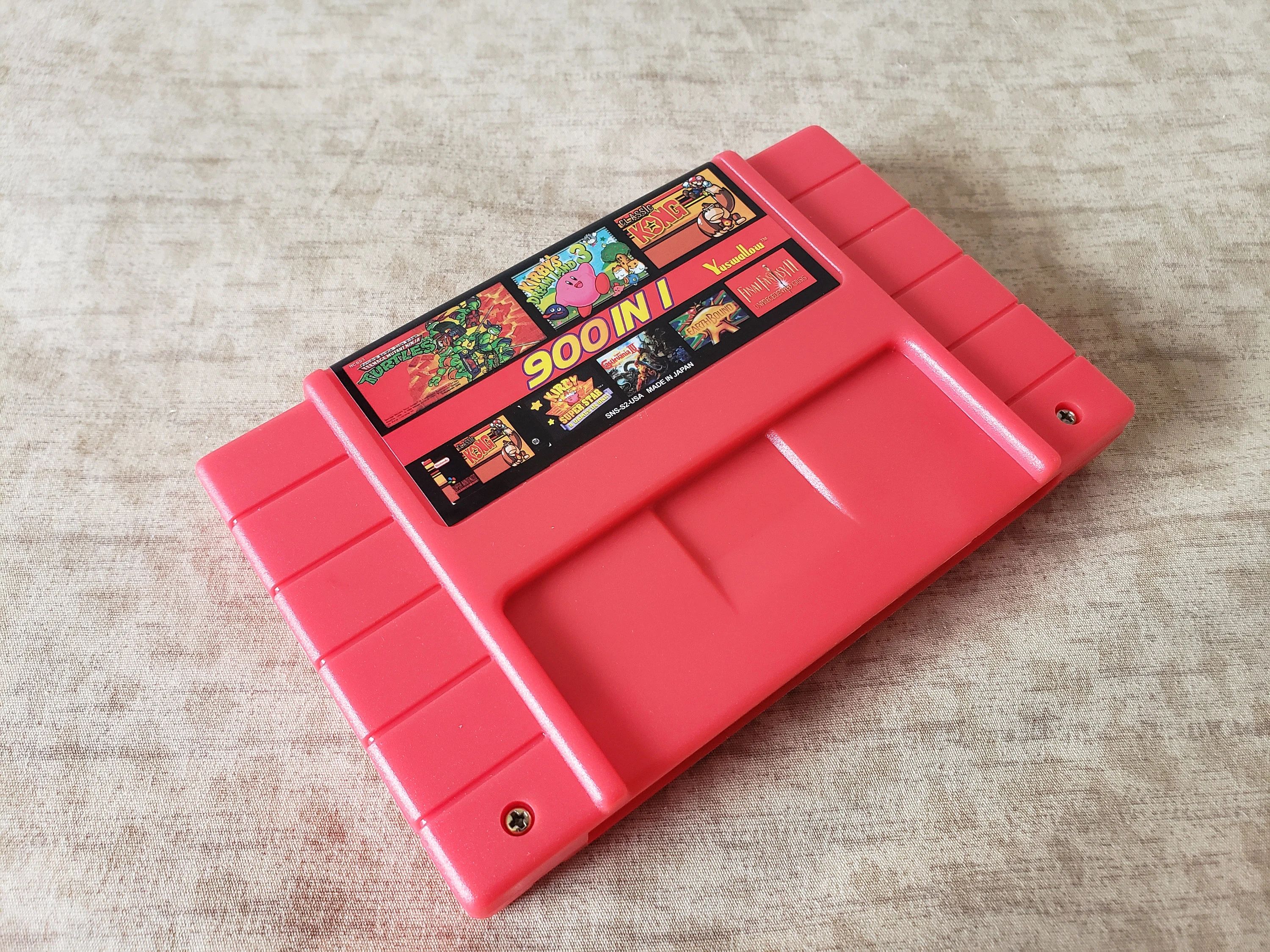 Super 900 in Game 16 Bit for Super Nintendo SNES Multi Cart Game