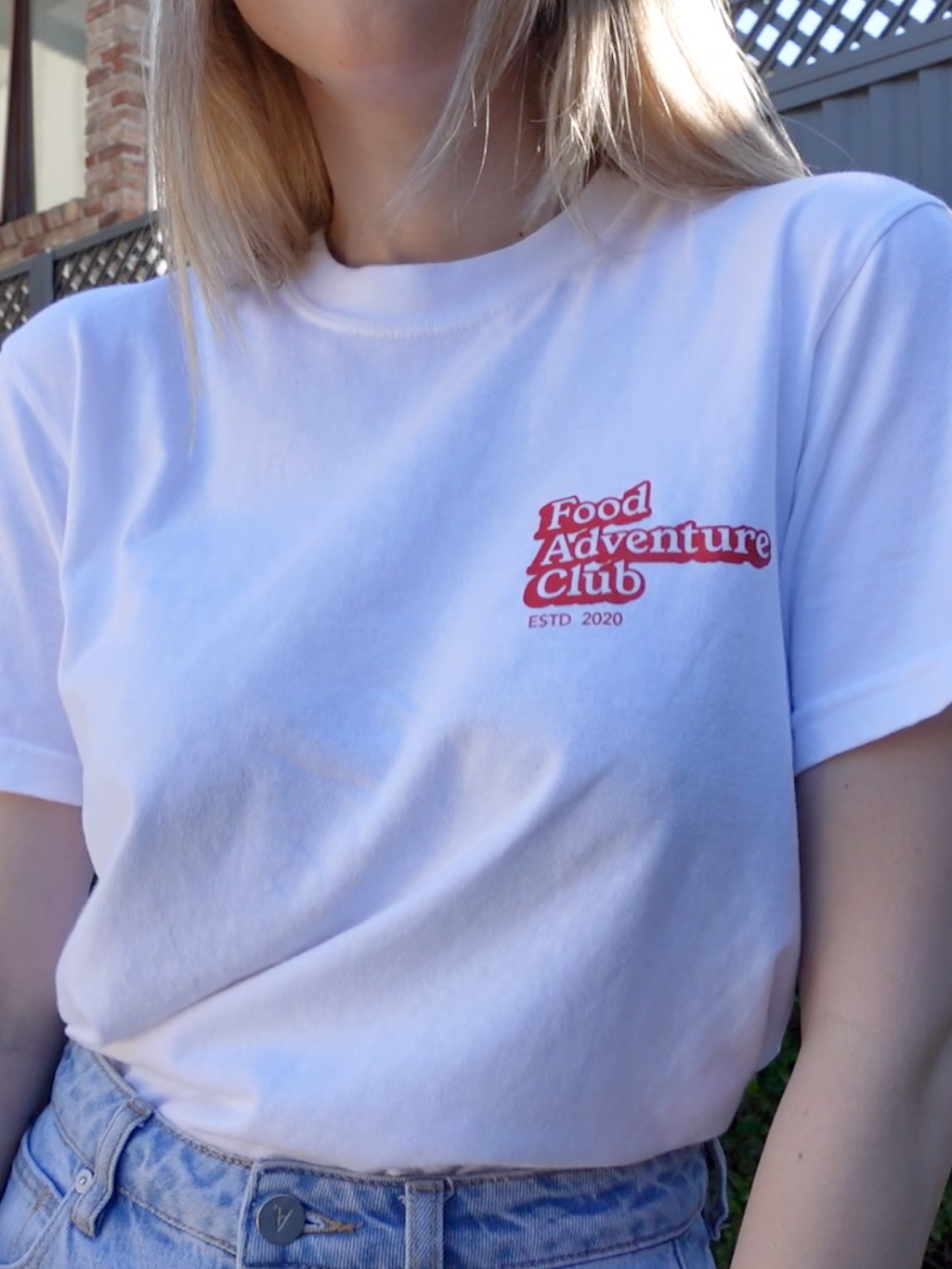 Food Adventure Club T-Shirt WHITE | Blondie In China