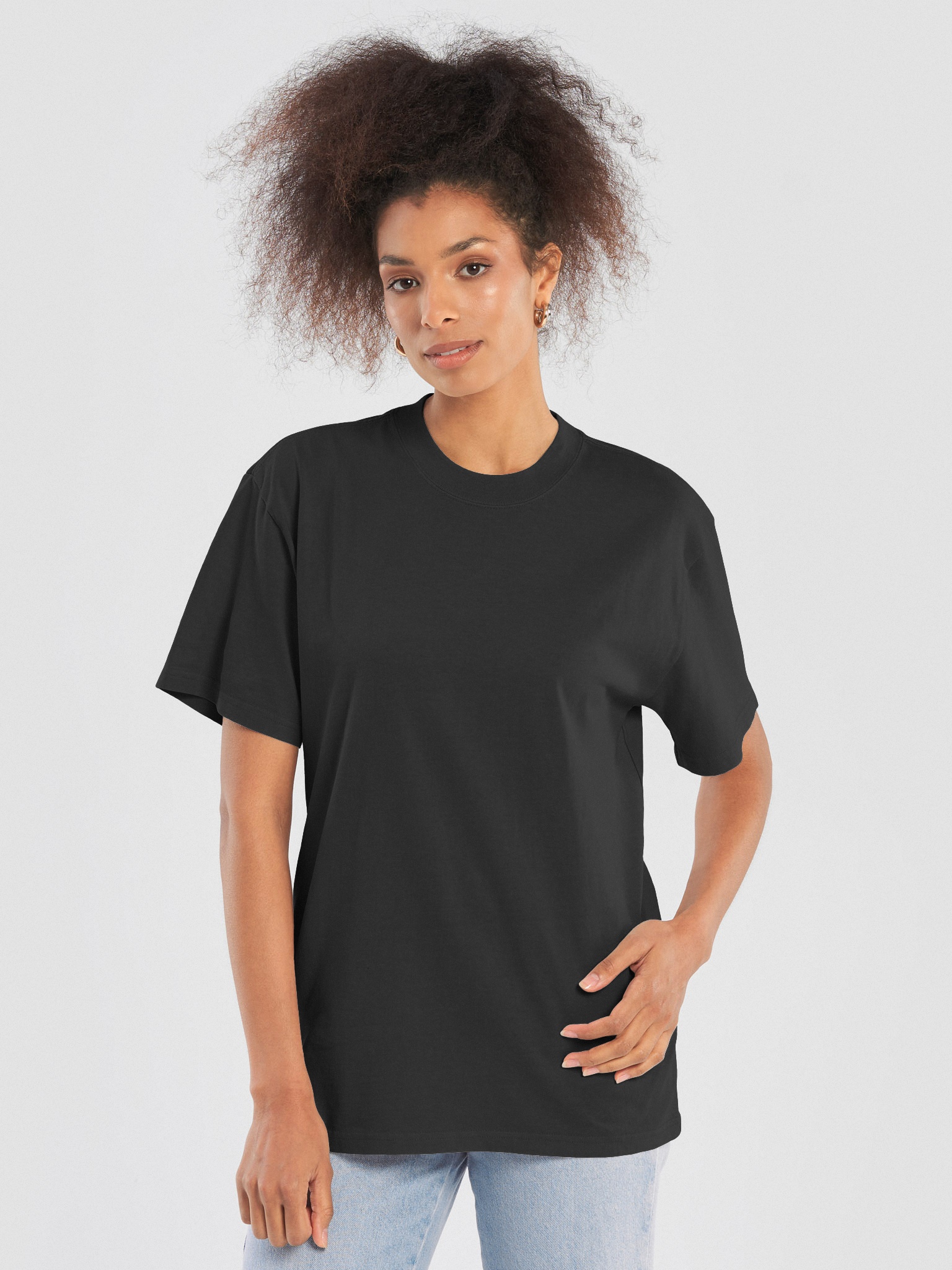◆as if calie◆ CALIE BEADS BASIC TSHIRT BLACK CA24BST008BK CaliFaces Block T-Shirt – CaliFaces Shop