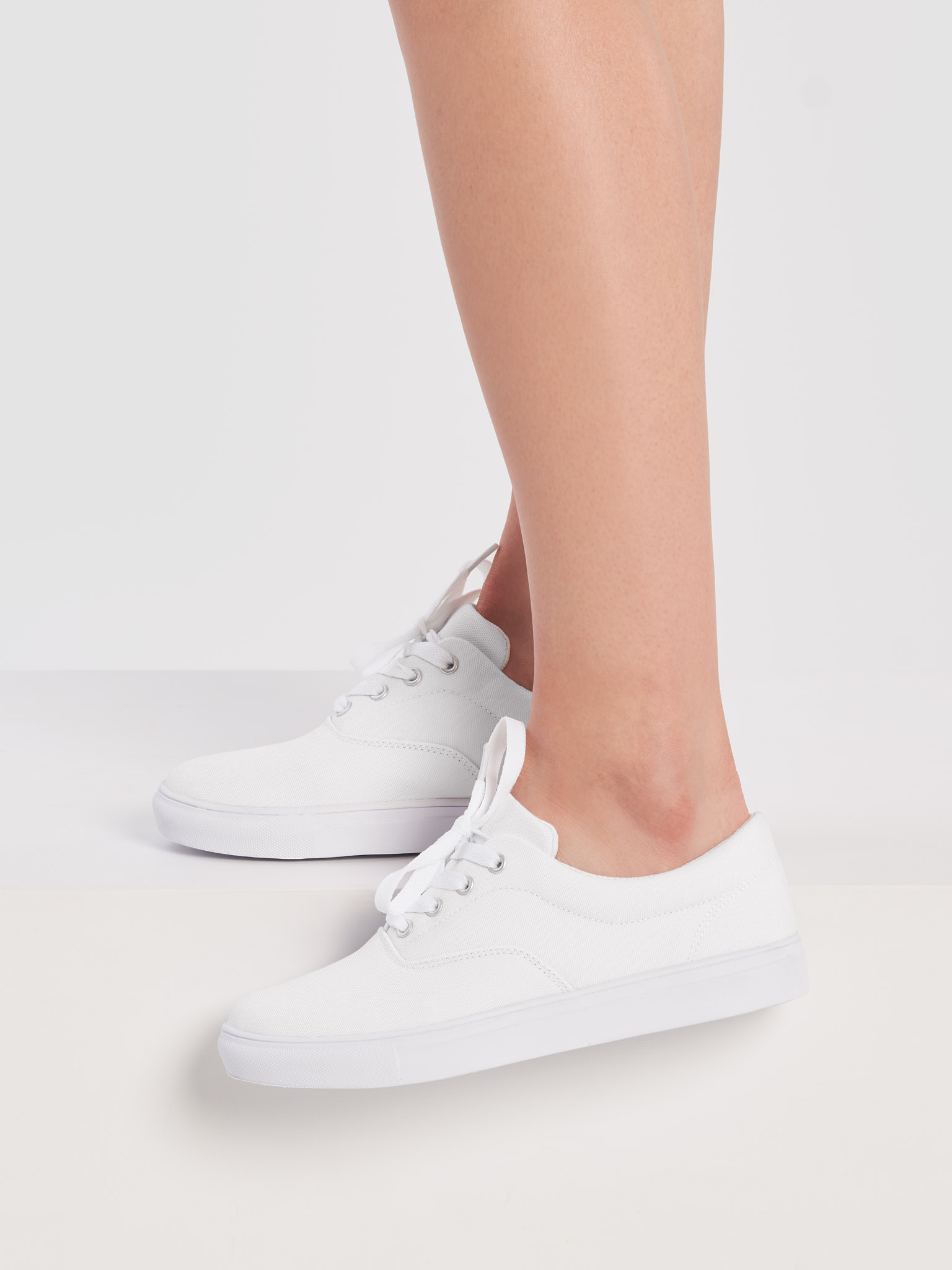 Vans lace up canvas cheap sneakers