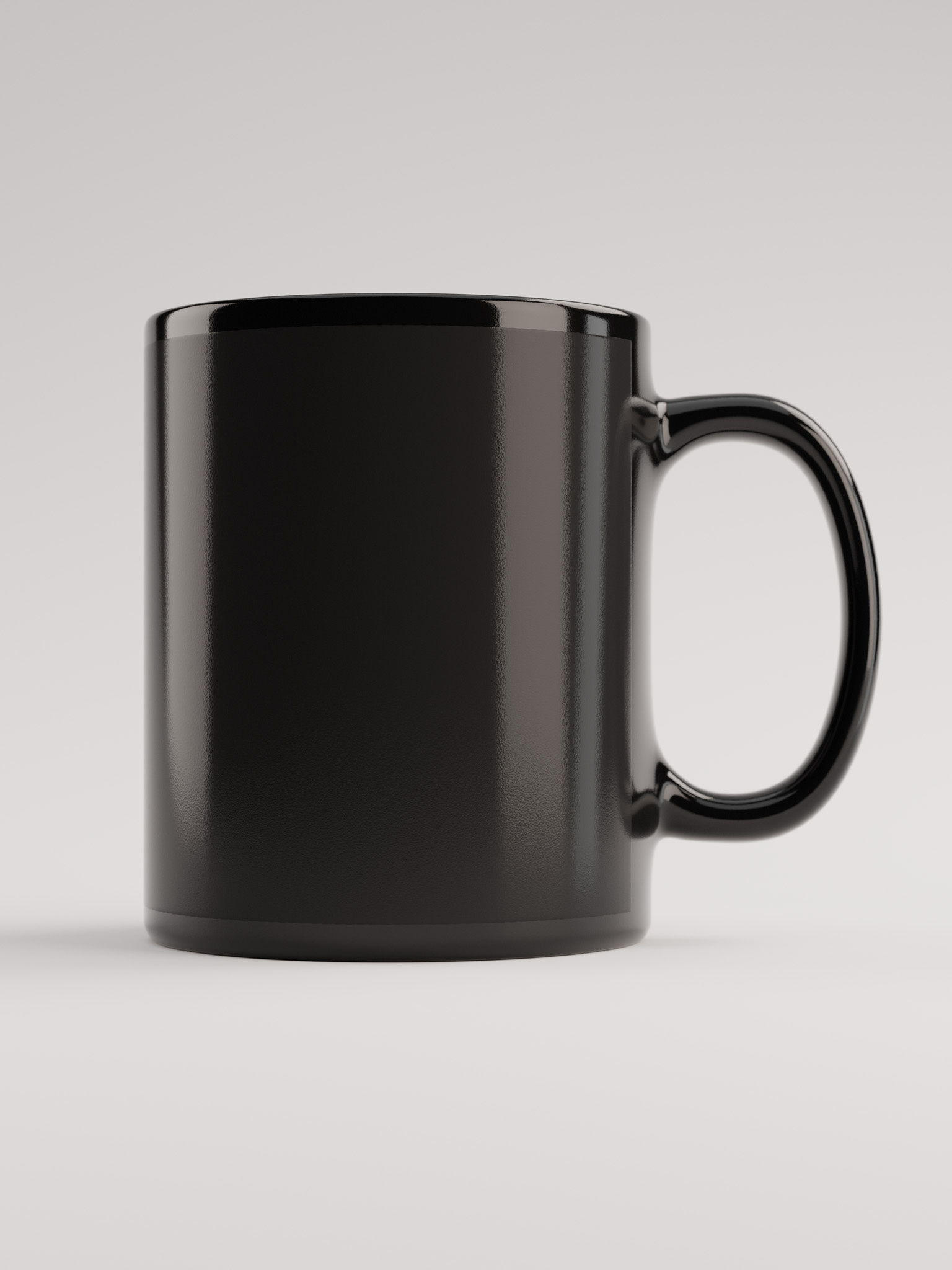 Black Glossy Mug