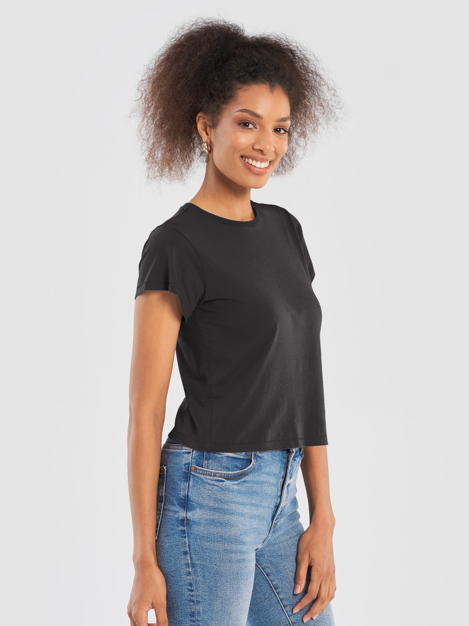 Cotton Heritage Women's High-Waisted Tee | Fourthwall