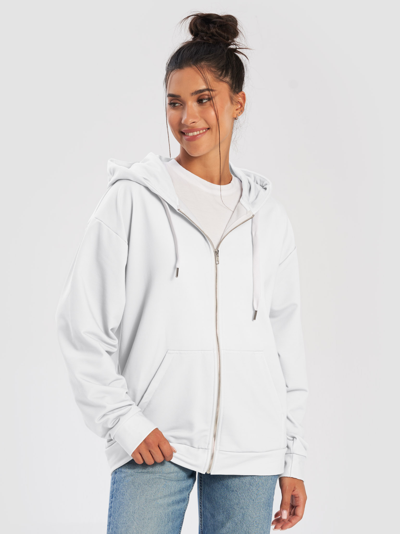 トップス CLANE SHEER AIRY ZIP HOODIE The Zip Up Hoodie